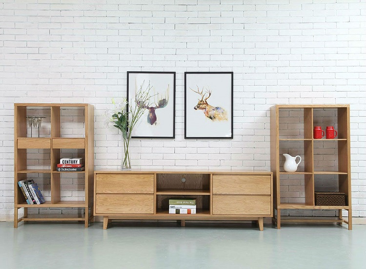 solid timber TV unit