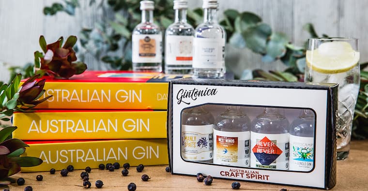 an Australian gin tasting packs