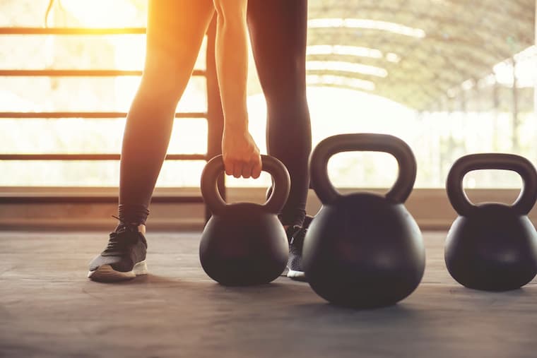 kettlebells